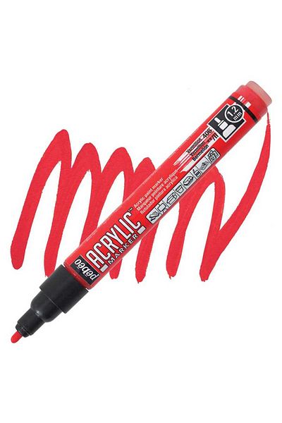 Pebeo Deco Acrylic Marker - 1.2mm Vermilion
