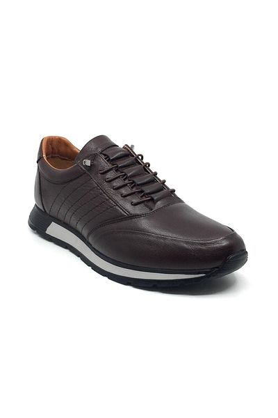 Taşpınar Ayakkabı 100% Leather Orthopedic Men's Daily Smart Laced Large Size Shoes 45-48