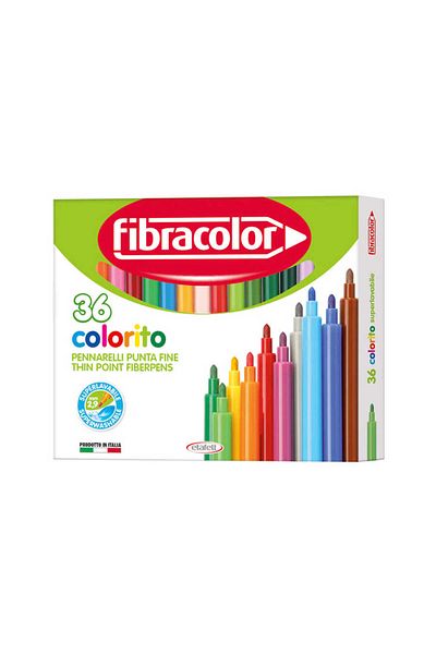 Fibracolor Colorito Felt Tip Pen 36 Colors