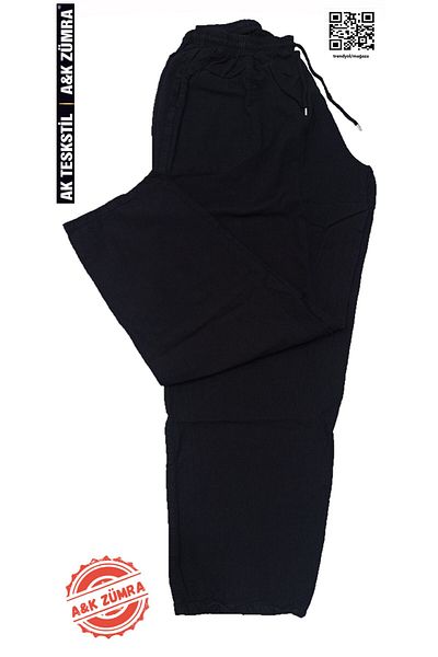 A&K ZÜMRA Linen Look Hambez Large Size Trousers