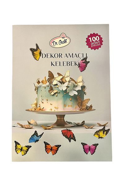 Dr. Gusto Butterfly Cake Decoration for Decoration 100 Pieces