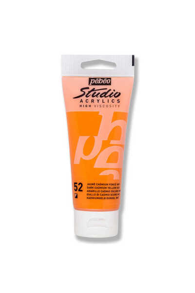 Pebeo Studio Akrilik Boya 100ml 831-52 Dark Cadmium Yellow
