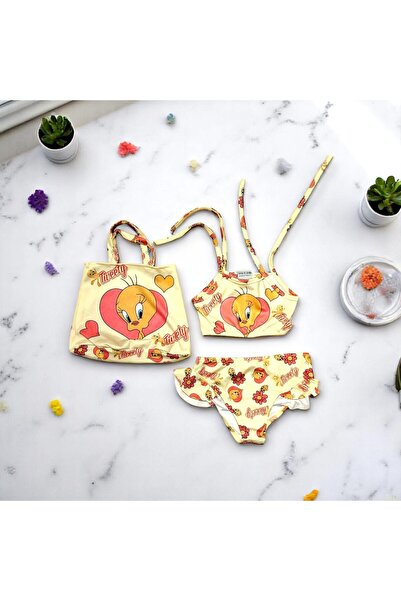 MİLAYS LİFE HOME COLLECTİON MİLAYS Kız Çocuk karakter Baskılı Eteği Fırfırlı-...