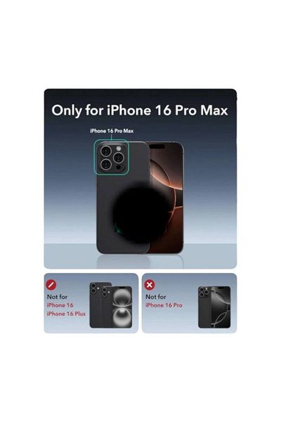 Bruntoo BR غطاء مغناطيسي رفيع للغاية متوافق مع هاتف Apple iPhone 16 Pro Max من ألياف الكربون Magsafe المعدنية.