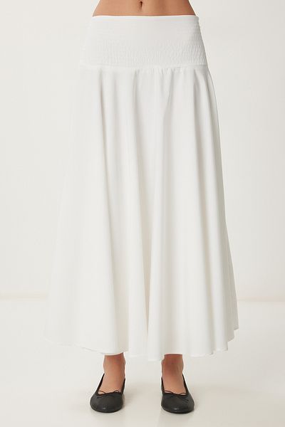 Lovelyİstanbul Summer Midi Effect Ecru Lns0038
