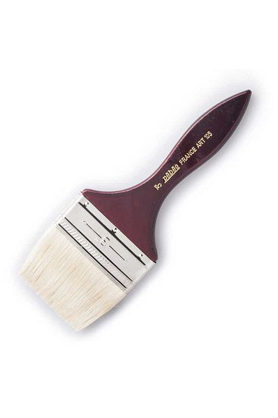 Pebeo 105 - 3 White Bristle Flat Wide Oil Paint Floor Brush