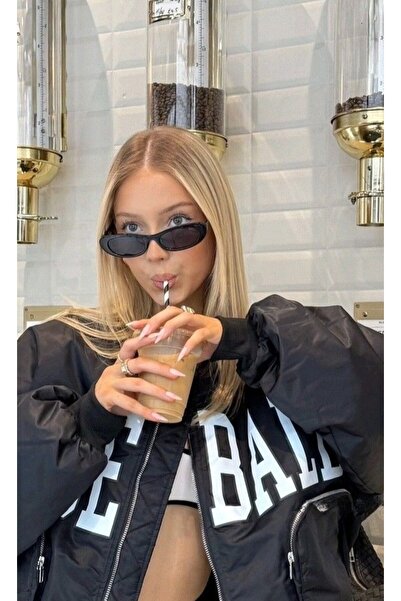 BluePepper Black Retro Oval Sunglasses - Glass Color