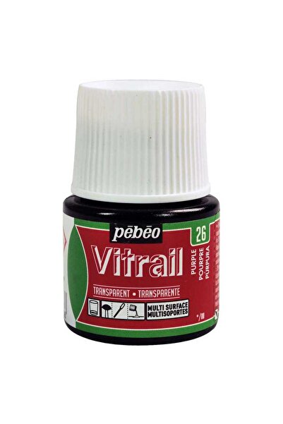 Pebeo Vitrail Solvent Bazlı Cam Boya 45ml Şişe - 05026 Purple