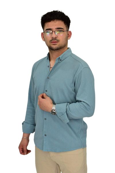 DYNAMO Men's Sports Shirt Regular Fit 9630 Bgl-St04413