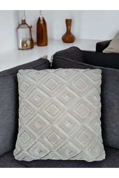 Home Bohemian Design Punch Embroidered Throw Pillow Cover 43X43