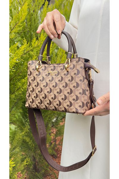 Cacharel Original Cacharel Women's Bag, Hand and Shoulder Bag, Mono Graham Print