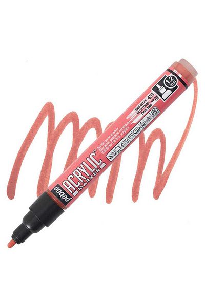 Pebeo Deco Acrylic Marker - 1.2mm Red Ochre