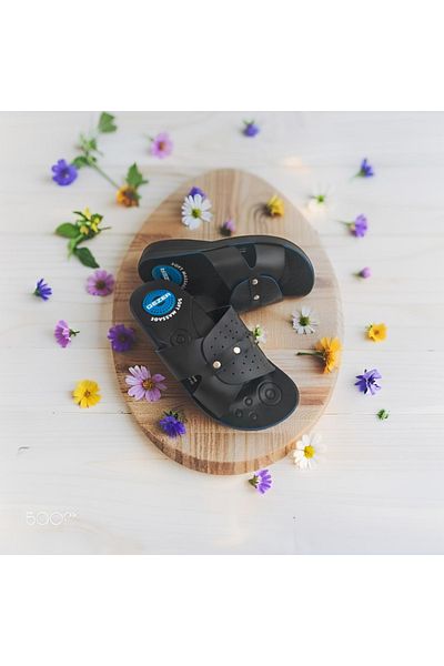 GEZER Γυναικείες παντόφλες Summer Cross Colorful Stripe