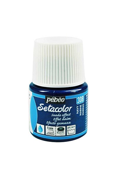 Pebeo Setacolor Süet Efektli Opak Kumaş Boya 45ml Şişe - 308 Navy