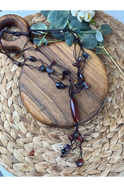 SEDEF TAKI Vintage Taş kolye