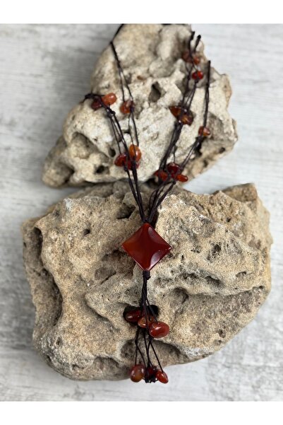 SEDEF TAKI Vintage Taş kolye