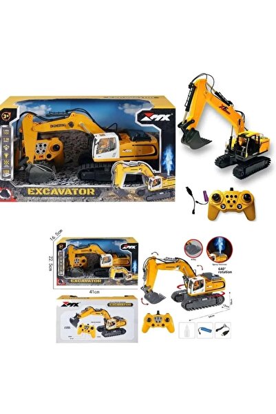 Genel Markalar Uzaktan Kumandalı Şarjlı PALETLİ EXCAVATOR 1/18 Boy Full Fonksiyon Kepçe Hareketli Işıklı