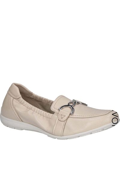 Caprice Beige Moccasins Womens Shoes