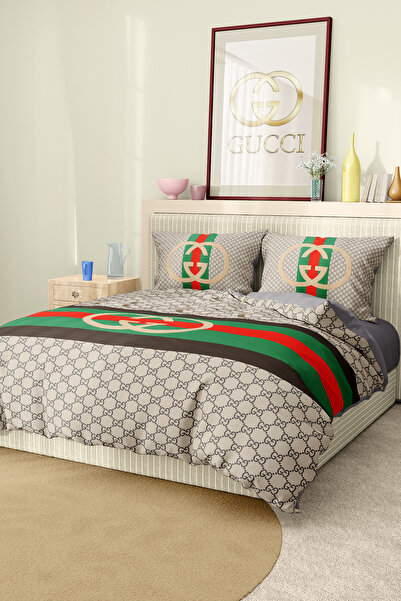 Marcalanya طقم أغطية سرير مزدوج من قماش الساتان القطني مكون من 6 قطع طقم غطاء...