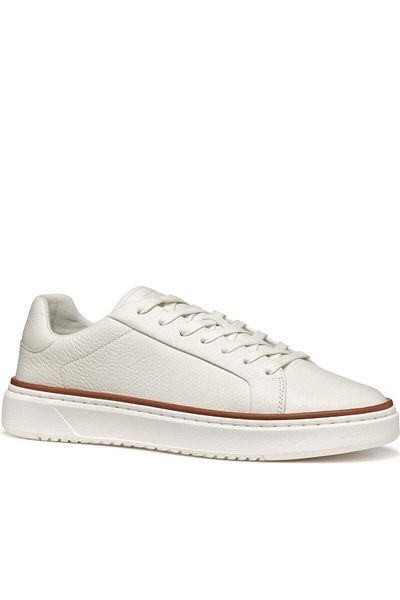 Geox White Trainers Mens Shoes