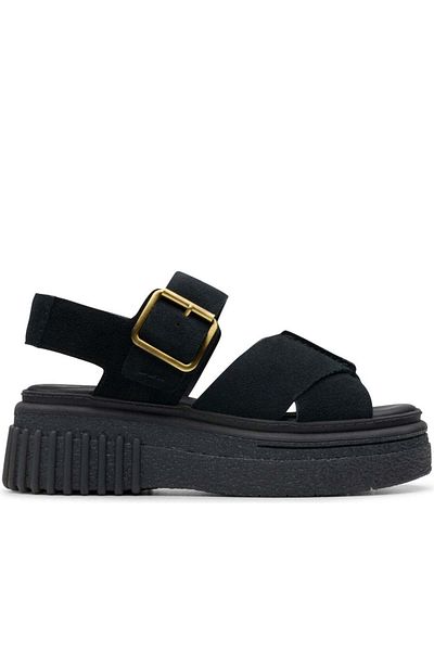 CLARKS Black Sandals Womens Shoes