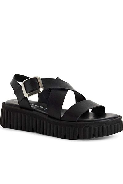 Tamaris Black Sandals Womens Shoes
