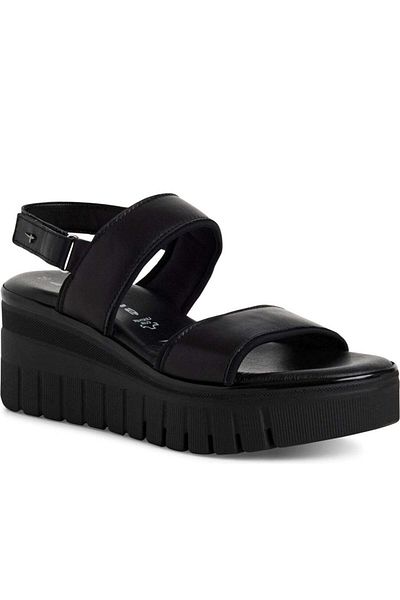 Tamaris Black Sandals Womens Shoes