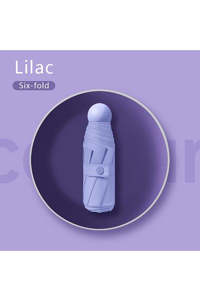 Choice Lilac Purple Ultralight And Compact Portable Capsule Umbrella UV Protection Umbrella Mini Five-fold