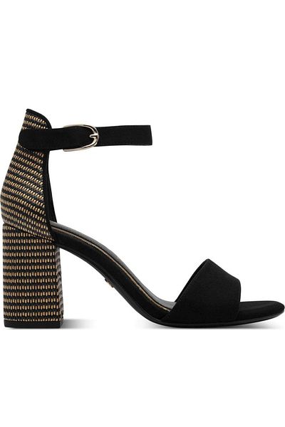 Tamaris Black Sandals Womens Shoes