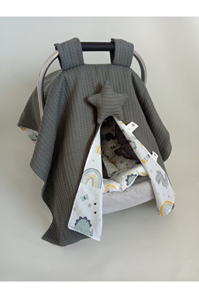 Wenaris % 100 pamuk Puset Örtüsü ve puset minderi 2 parça ( Puset Çarşafı dah...