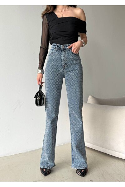 D'RECCY ΓΥΝΑΙΚΕΙΟ ΤΖΙΝ ΠΑΝΤΕΛΟΝΙ STONE SHINY