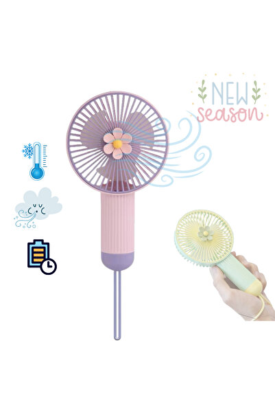 CROW'S TECH El Fanı-Mini Taşınabilir Fan Usb 3 Kademeli Sessiz Çalışma Taşına...