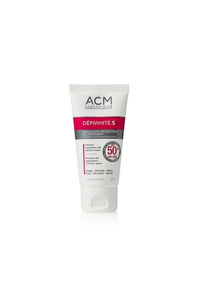 ACM كريم ديبي وايت اس لتفتيح اليدين والوجه بعامل حماية 50+ من أي سي إم - 50 مل