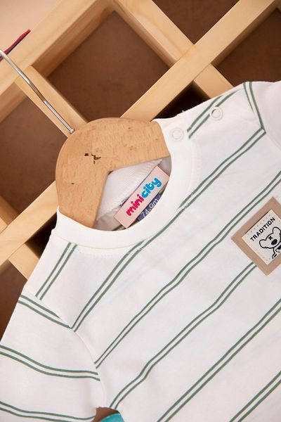 VEGAMOD Baby Boy Summer Striped Shorts Double Set 6-9-12-18-24 Months