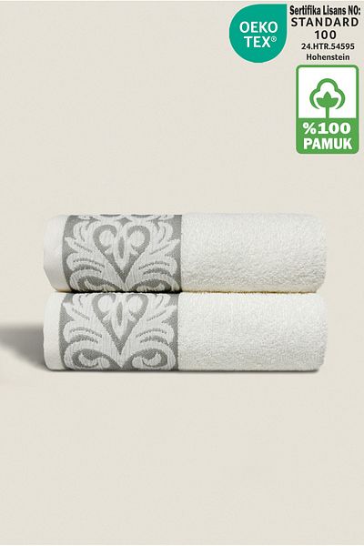 Ellaline Set de prosoape ROMA din 2 piese certificat 100% bumbac, dimensiune 60x100cm