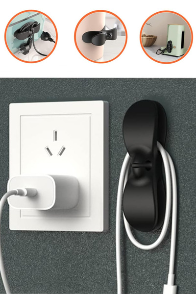 GoldPrestij 2 Pcs Self Adhesive Cable Protector Collector Organizer Cable Org...