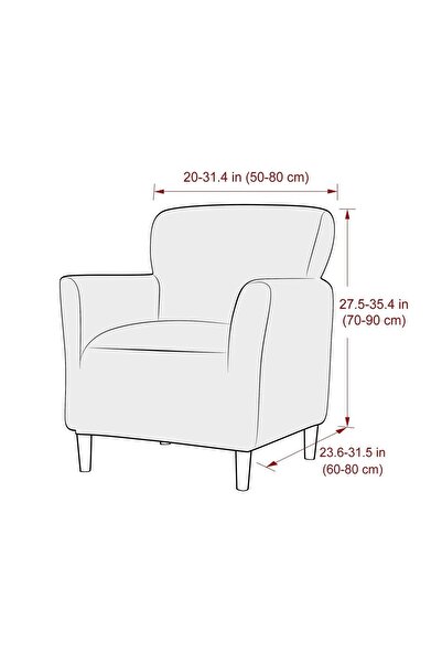 zilale ZİLALE Kadife tekli koltuk örtüsü Lastikli Kanepe Örtüsü | Lastikli Koltuk Örtüsü | 1 ADET |