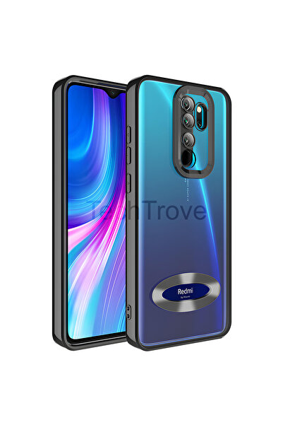 TechTrove Xiaomi Redmi Note 8 Pro Kılıf Kamera Korumalı Logo Gösteren Kapak