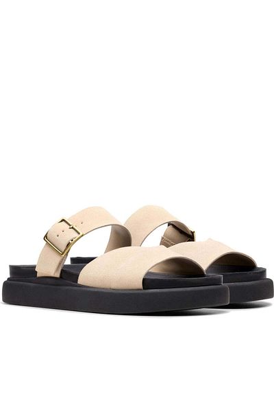 CLARKS Beige Sandals Womens Shoes