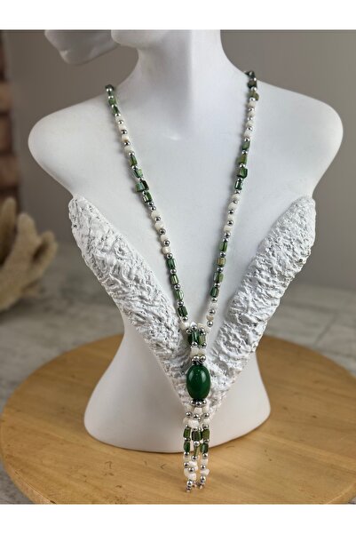 SEDEF TAKI Bohem Taşlı uzun kolye