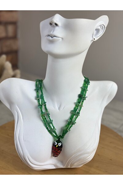 SEDEF TAKI Baykuş taşlı kolye