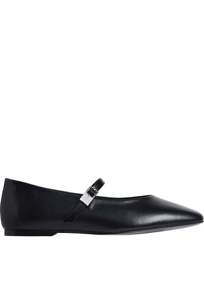 Calvin Klein Calvin Klein Black Ballerinas Womens Shoes