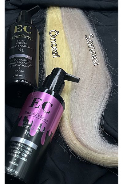 emrah çalışkan Ecom Hair Care - Purple Shampoo and Mask Set (Lip Gloss Gift)
