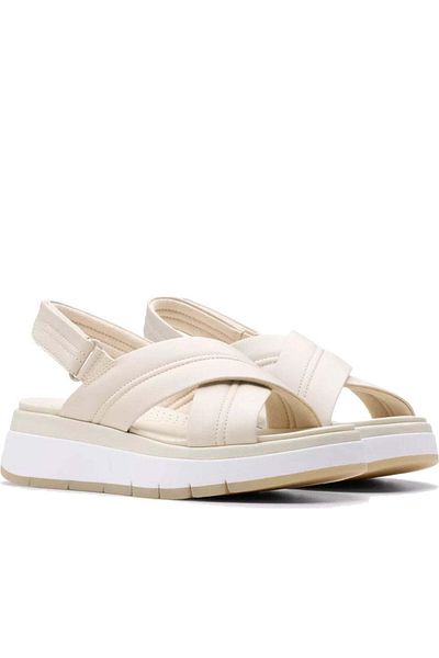 CLARKS Beige Sandals Womens Shoes