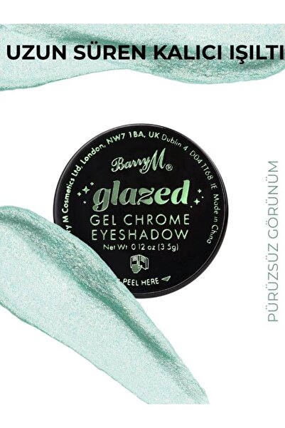 Barry M Glazed Gel Chrome Eyeshadow Glitter Göz Farı