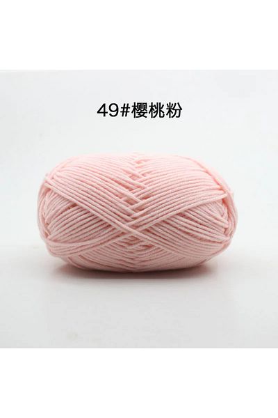 Choice 49 Likeecords 4-Strand Milk Cotton Knitting Wool Yarn 60g/roll Soft Baby Yarn For Crochet Craft Swe