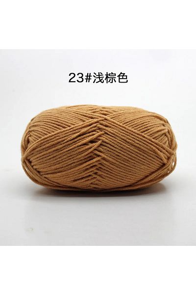 Choice 23 Likeecords 4-Strand Milk Cotton Knitting Wool Yarn 60g/roll Soft Baby Yarn For Crochet Craft Swe