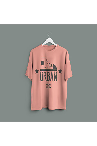 Zestia Tricou unisex, cu imprimeu urban, croială normală, 100% bumbac, Tricou...