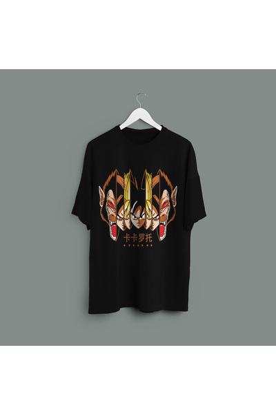 Zestia Tricou unisex, cu imprimeu Dragon Ball, croială normală, 100% bumbac, ...