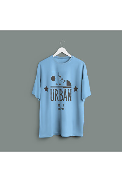 Zestia Μπλουζάκι Unisex, Αστικό Σχέδιο, Κανονική Γραμμή, 100% Βαμβάκι, Μπλε Μ...